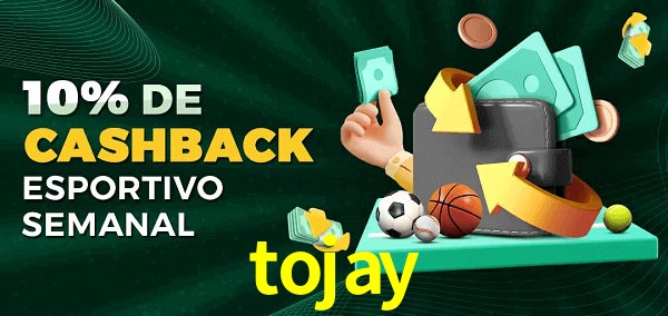 10% de bônus de cashback na tojay
